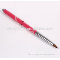 Nail Brush Set Pure Kolinsky Hair Acrylic Brush And Painting Brush With Red Metal Handle For Nail Tool